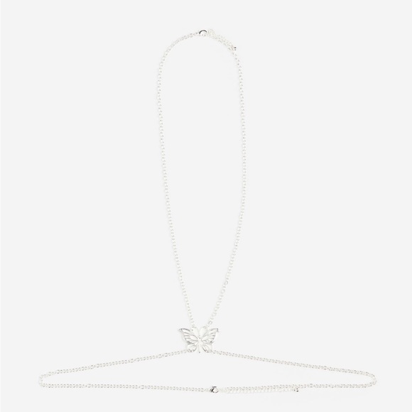 Butterfly silver colored body jewelry - Picture 2 of 3